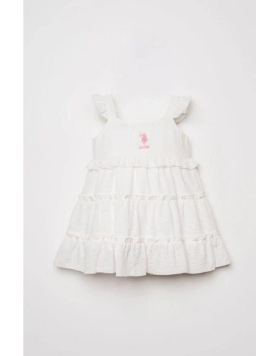 U.S. Polo Elbise USB3033 Beyaz