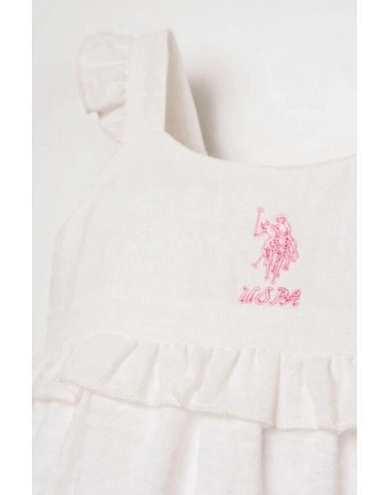 U.S. Polo Elbise USB3033 Beyaz