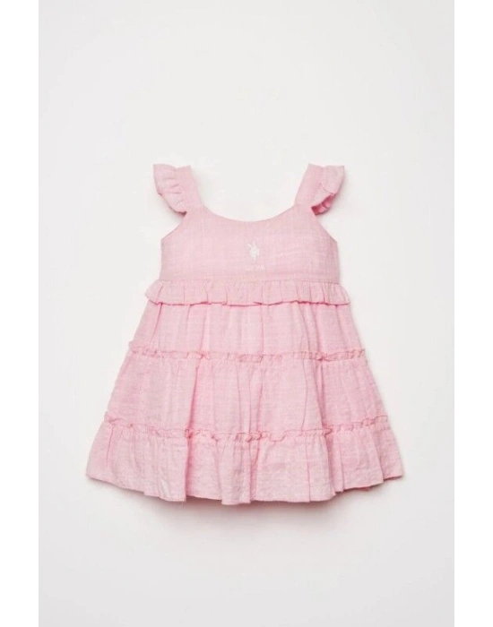 U.S. Polo Elbise USB3033 Pembe