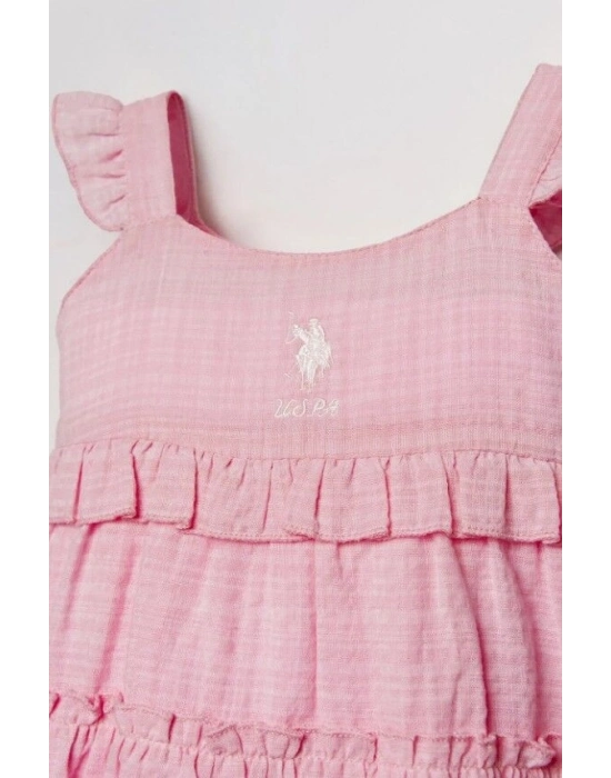 U.S. Polo Elbise USB3033 Pembe