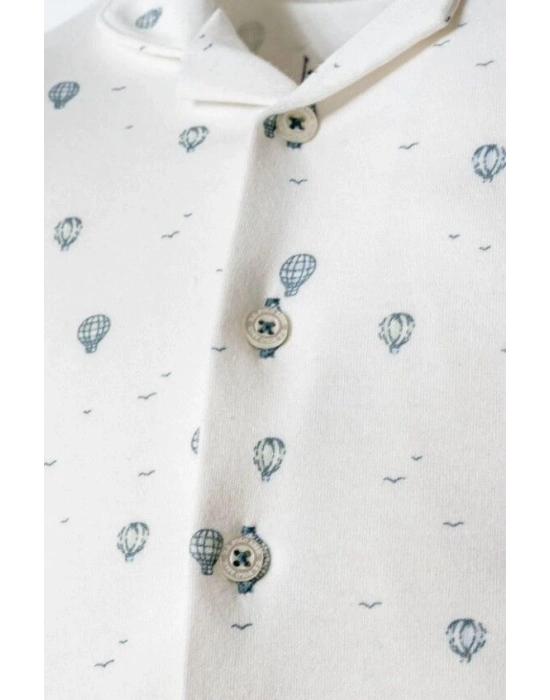 U.S. Polo Gömlek Pijama Takımı USB2852 Beyaz