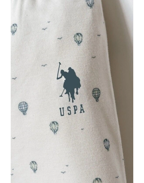 U.S. Polo Gömlek Pijama Takımı USB2852 Beyaz