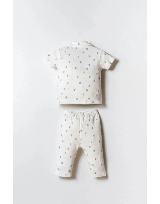 U.S. Polo Gömlek Pijama Takımı USB2852 Beyaz