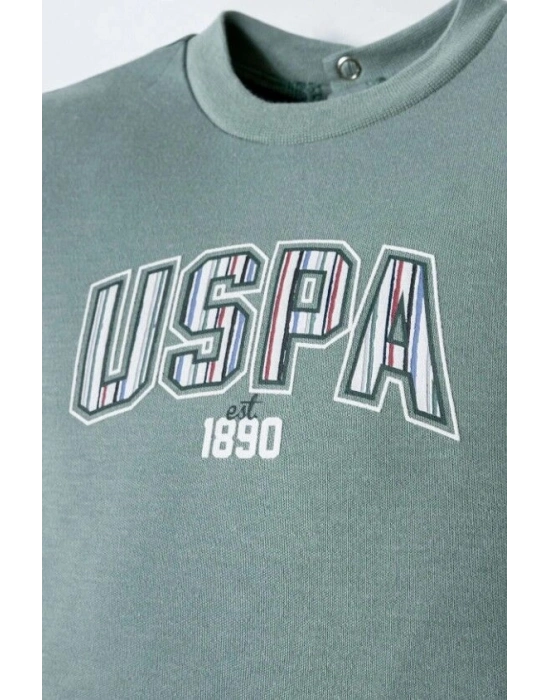 U.S. Polo Şortlu Takım USB2880 Yeşil