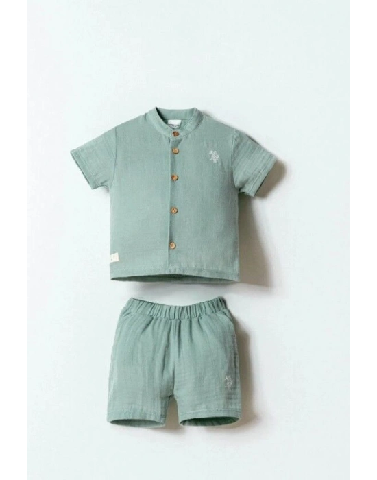 U.S. Polo Şortlu Takım USB2883 Mint