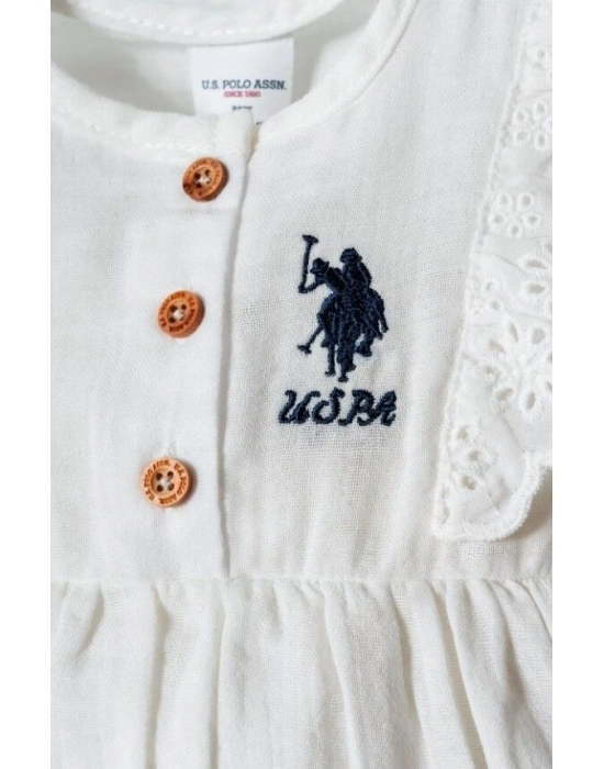 U.S. Polo Şortlu Takım USB2966 Ekru