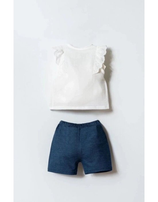 U.S. Polo Şortlu Takım USB2966 Ekru