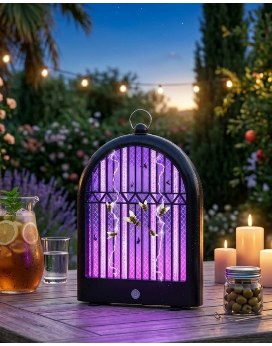 USB-C Şarjlı Sivrisinek Lambası Sessiz ve 360 Derece Koruma