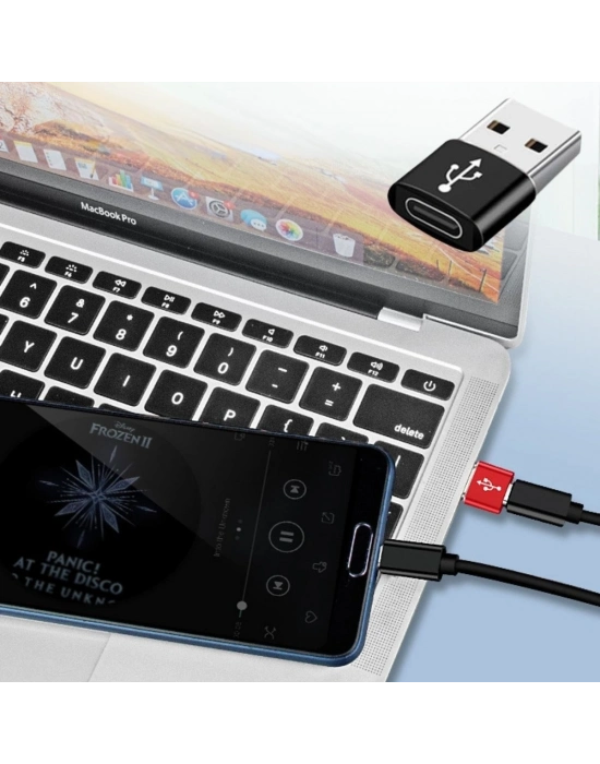 ®  USBden TYPE-C ye Dönüştürücü Adaptör Veri Aktarımı Sağlayıcı Şarj Data Çevirici