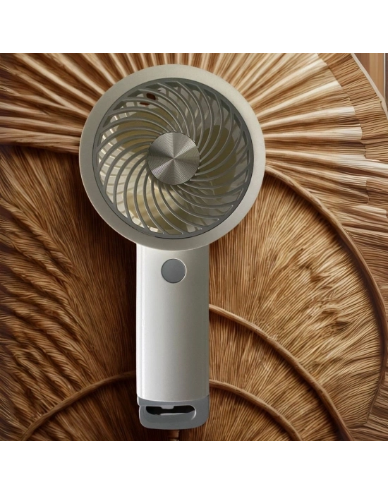 ®   USB ile Şarj Olabilen 3 Ayarlı Fan Modlu Çanta Tipi El Fanı