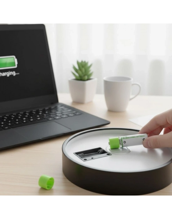 ®  USB Şarjlı 1450mAh AA 1.2V Lityum Kalem Pil – 4lü Set, Tekrar Şarj Edilebilir Uzun Ömürlü Dönüştürülebilir Batarya