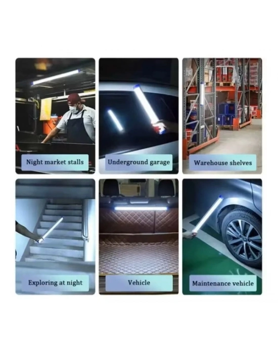 USB Şarjlı LED Aydınlatma Işıldak 3 Farklı Işık Modu