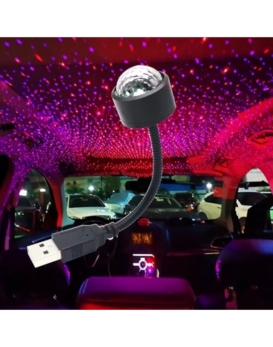 ®  USB Sese Duyarlı 8 Farklı Mod Işıklı LED Atmosfer Işığı – Ambiyans Aydınlatması