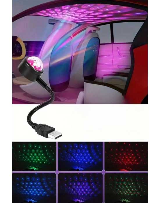 ®  USB Sese Duyarlı 8 Farklı Mod Işıklı LED Atmosfer Işığı – Ambiyans Aydınlatması