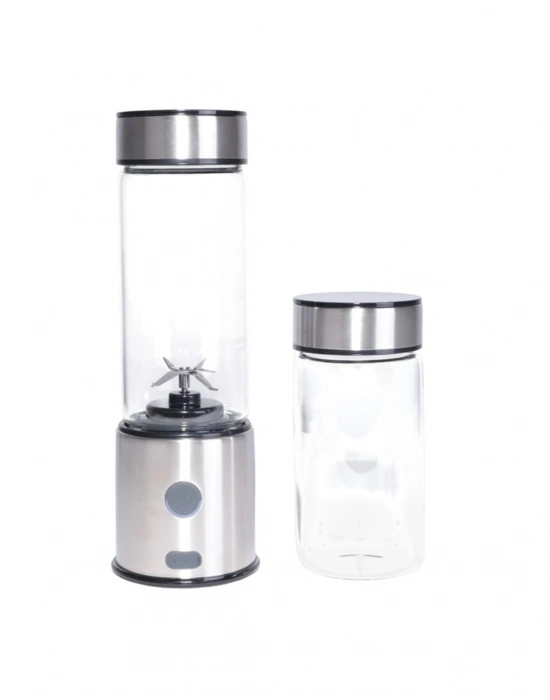 USB Type C Şarjlı Cam Blender 6 Bıçaklı Smoothie ve Shake Blender