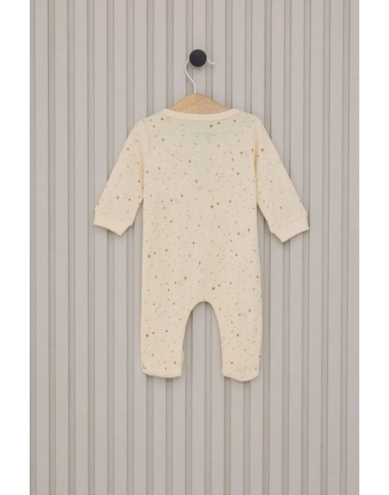 U.S.Polo Kız Bebek Patikli Tulum USB2110 Krem