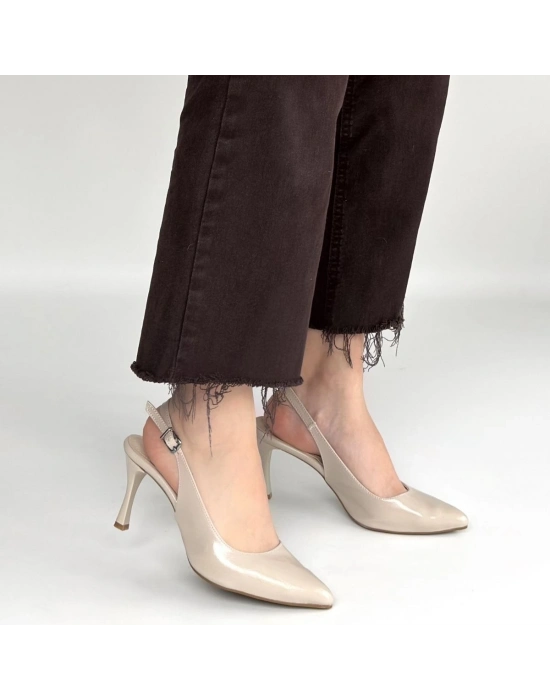 Uster Bej Rugan Topuklu Ayakkabı