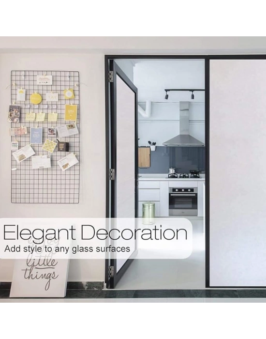 UV Engelleyici Buzlu Cam Filmi 2 Metre x 45 Cm.