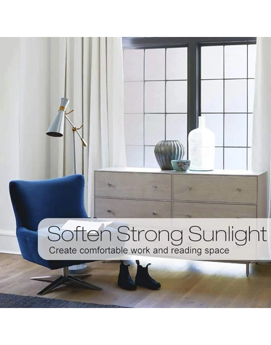 UV Engelleyici Buzlu Cam Filmi 5 Metre x 60 Cm.