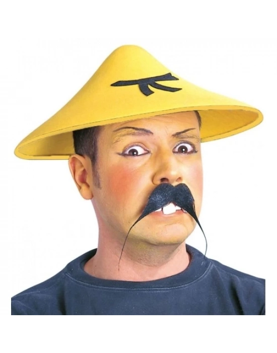 Uzak Doğu Asyalı Şapkası Sarı Renk