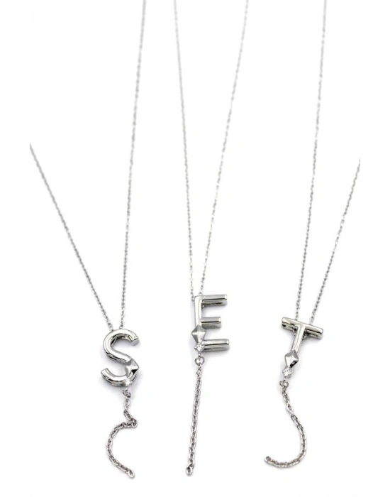 Uzak Şehir Harf Kolye - Gümüş