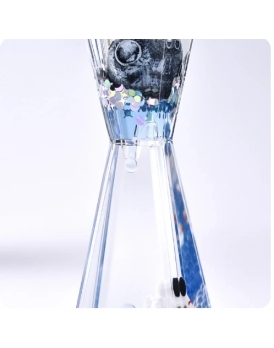 Uzay Temalı Dökülen Yağ Kum Saati