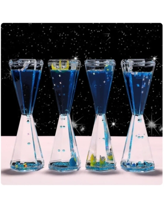 Uzay Temalı Dökülen Yağ Kum Saati