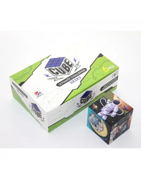 Uzay Temalı Küp Yapboz