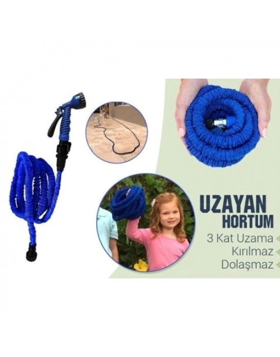 Uzayan Bahçe Sulama Araç Yıkama Hortumu 30 Metre