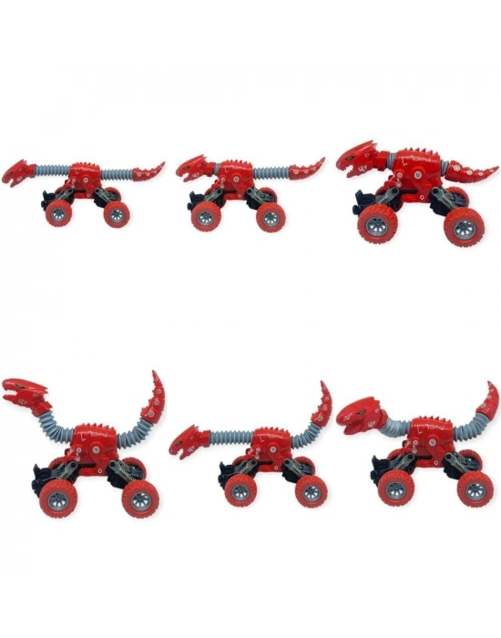 Uzayan Dinazor Arabalar 18 cm - Kırmızı
