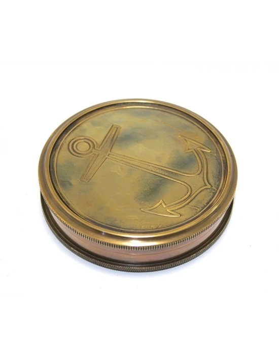 Üzeri Çapa İşlemeli Pirinç Kullanışlı Pusula 7221a