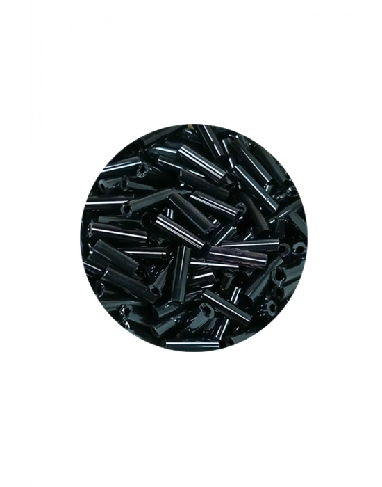 Uzun Boru Kesme Boncuk Çap 2mm Uzunluk 10 mm - 60 Gram - Koyu Yeşil - BNC266