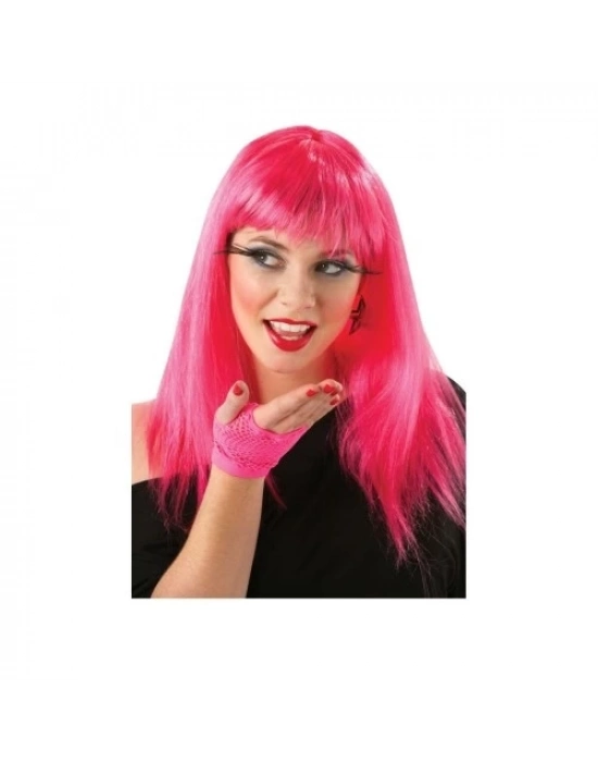 Uzun Pembe Renk Parti Peruğu