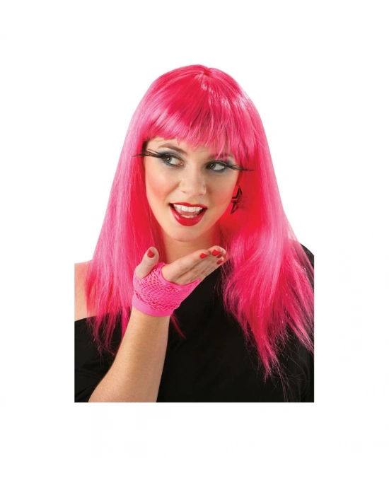 Uzun Pembe Renk Parti Peruğu