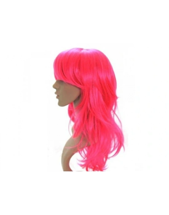 Uzun Peruk Saç - Pembe