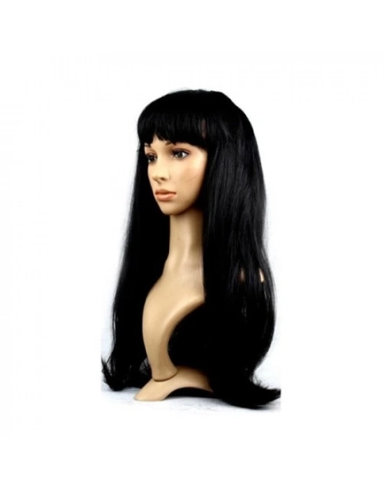 Uzun Siyah Peruk Saç