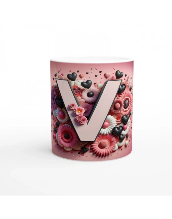 V Harfi Zarif Stilde Kupa Bardak