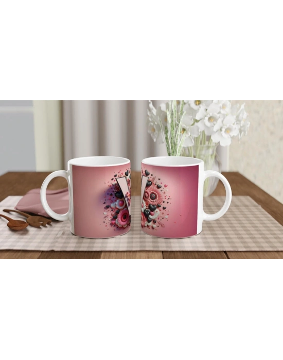 V Harfi Zarif Stilde Kupa Bardak