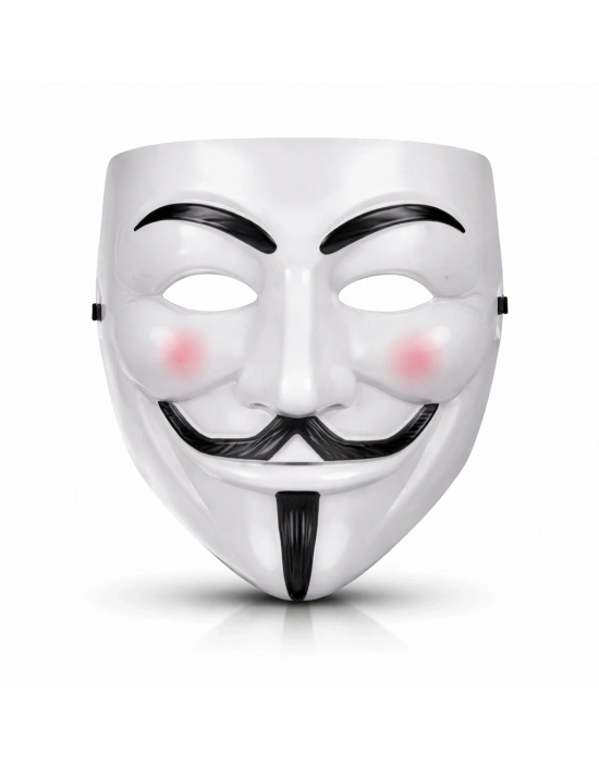 V Mask Premium Vendetta Beyaz Maske (guy Fawkes Stil)