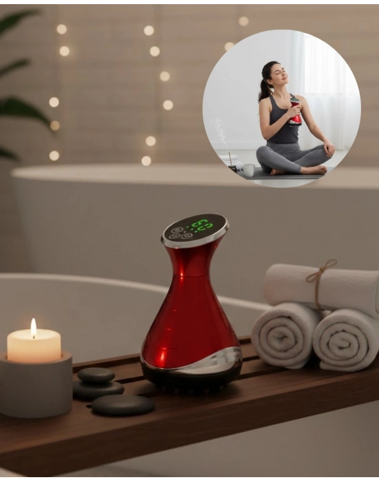 ® Vakumlu Isıtmalı Elektrikli Kupa Masaj Cihazı Derin Doku Rahatlatıcı