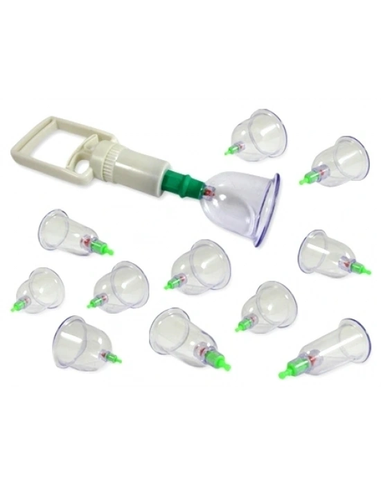 Vakumlu Kupa Çekme Seti (12 Parça)