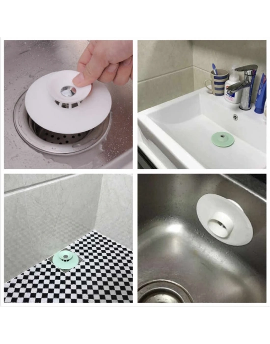 Vakumlu Lavabo Süzgeci - Tahliye Ve Durdurma Süzgeci