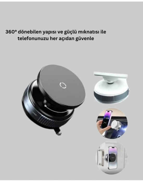 Vakumlu Manyetik Araç İçi Telefon Standı