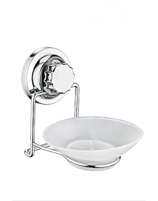 Vakumlu Plastik Sabunluk Krom Royaleks-VK-713