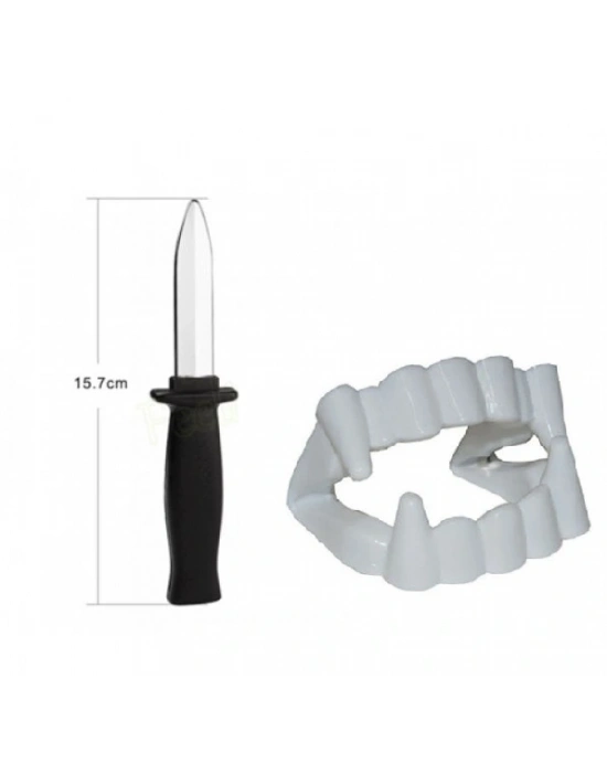 Vampir Dişi - Şaka Bıçağı - Tiyatro Oyun Seti 2li Set