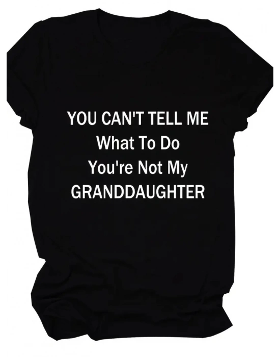 20/1 Penye Compack Baskılı Oversize Kısa Kol Bisiklet Yaka T-shirt - Siyah -