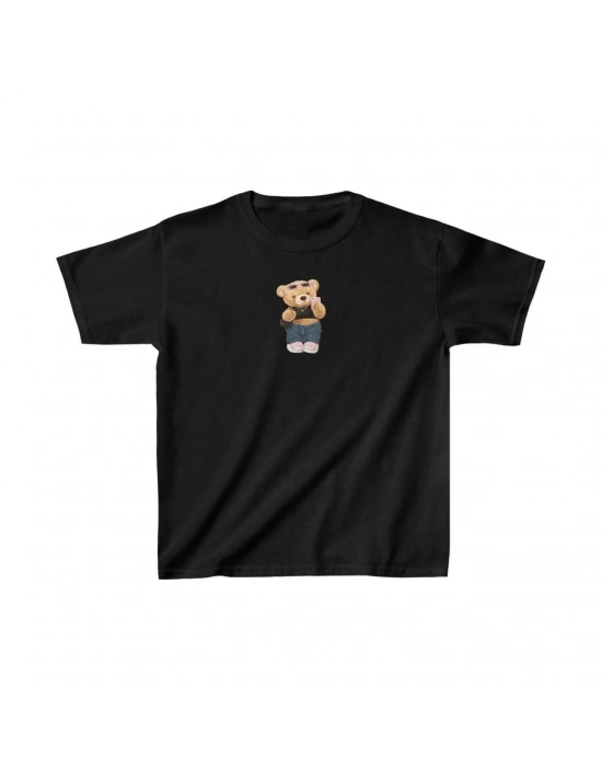 Baskılı T-Shirt - Siyah -