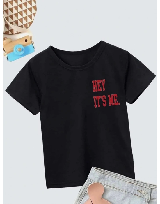 Baskılı T-Shirt - Siyah -