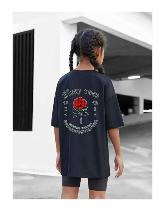 Baskılı T-Shirt - Siyah -