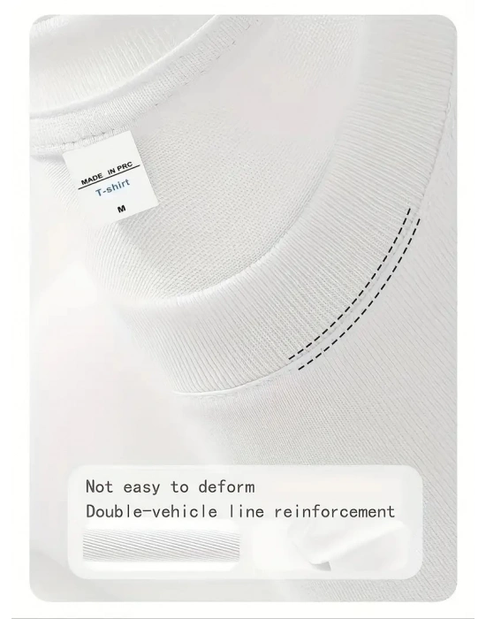 Day One Baskılı Oversize Bisiklet Yaka T-shirt - Beyaz -